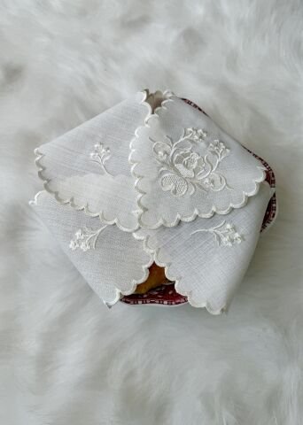 Çiçek Nakışlı Ekmek Örtüsü. Angles Model