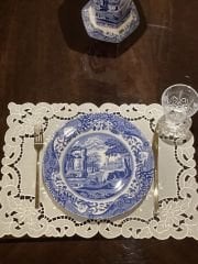 Delikişi Amerikan Servisi. Güllü Model. Ekru