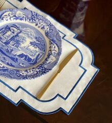 Mavi Nakışlı Amerikan Servisi