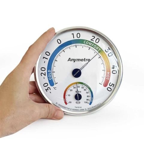 Anymetre TH101E Termometre-Higrometre. Mekanik (Nem ve Sıcaklık Ölçer)