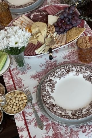 Vintage Runner Servis 50x165 cm. Kırmızı