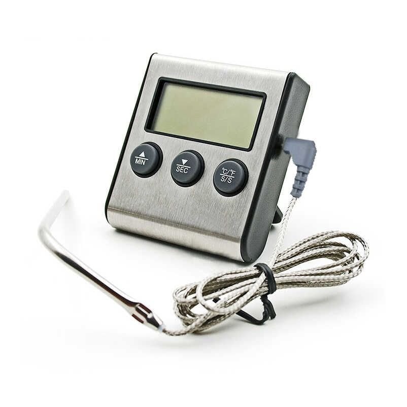 Gıda Termometresi. Dijital. Alarmlı. Saplamalı. Zamanlayıcı Özellikli