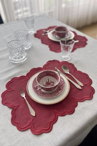 Vintage Amerikan Servis. Kırmızı