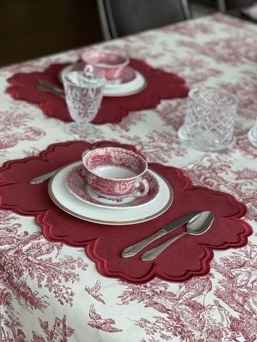 Vintage Amerikan Servis. Kırmızı