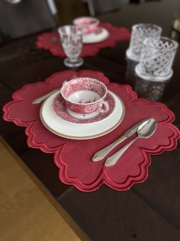 Vintage Amerikan Servis. Kırmızı