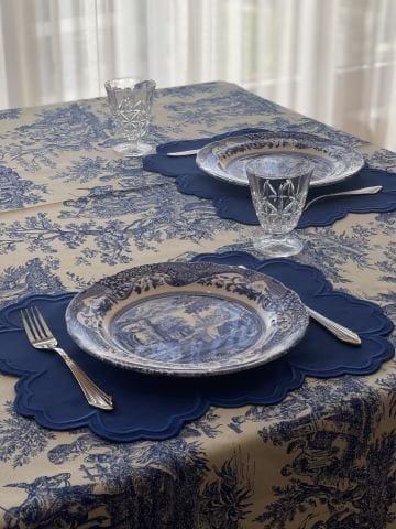 Vintage Amerikan Servis. Mavi