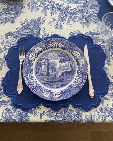 Vintage Amerikan Servis. Mavi