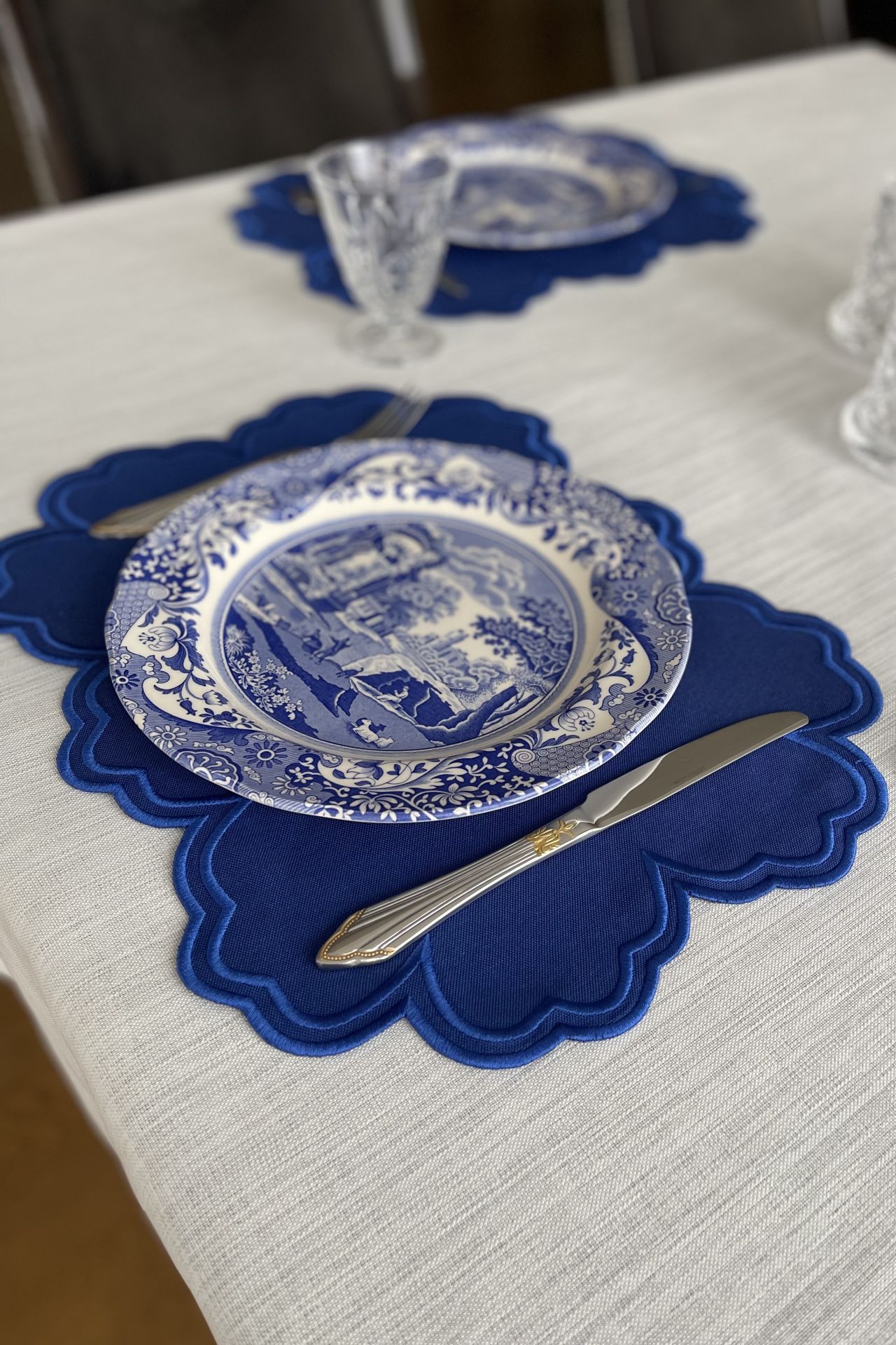 Vintage Amerikan Servis. Mavi