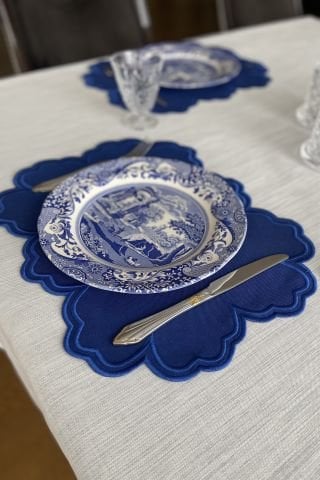 Vintage Amerikan Servis. Mavi