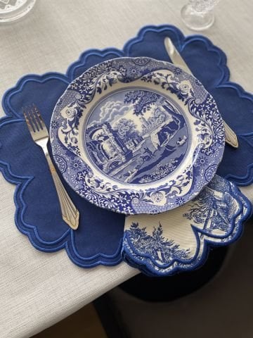 Vintage Amerikan Servis. Mavi