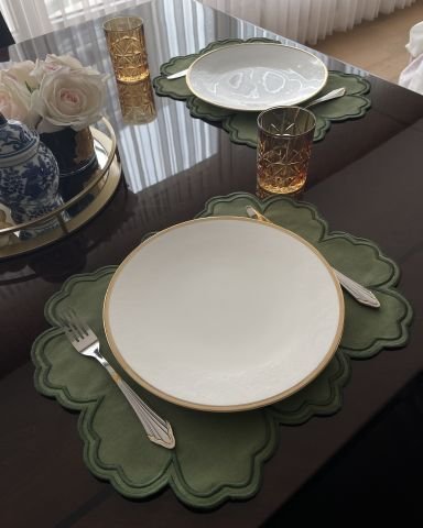 Vintage Amerikan Servis. Yeşil