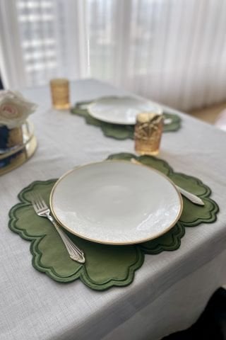 Vintage Amerikan Servis. Yeşil