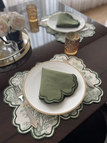 Vintage Amerikan Servis. Yeşil