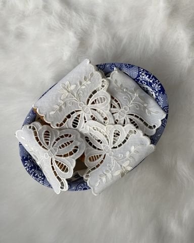 Delikişi Ekmek Örtüsü. Kelebek Model