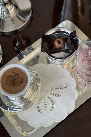 Delik İşi Kokteyl Sunum Peçetesi. Kelebek Model ( 1 Adet )