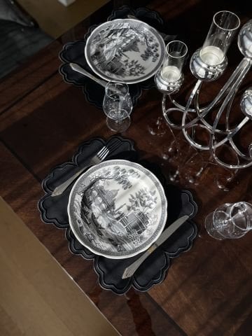 Vintage Amerikan Servis. Siyah