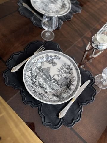 Vintage Amerikan Servis. Siyah