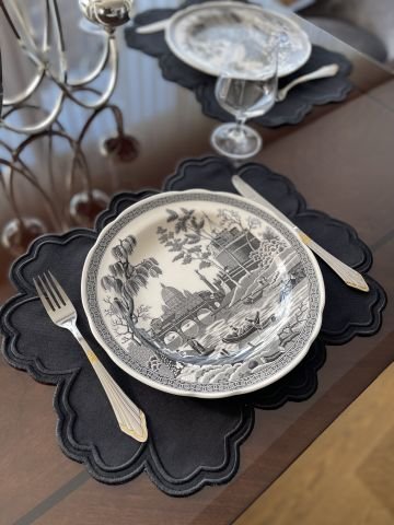 Vintage Amerikan Servis. Siyah