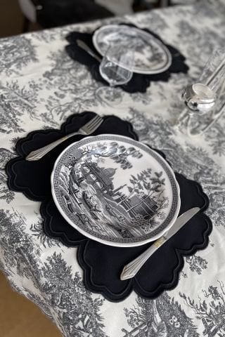 Vintage Amerikan Servis. Siyah