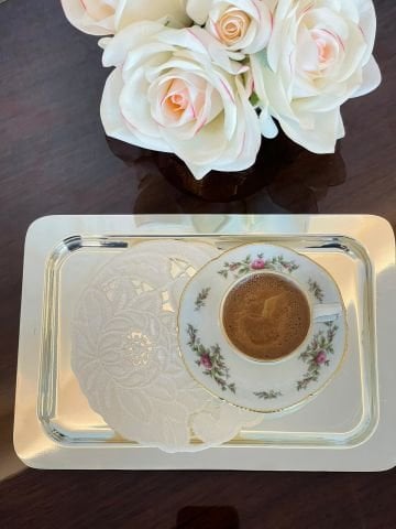 Delikişi Kokteyl Sunum Peçetesi. Şakayık Model ( 1 Adet )