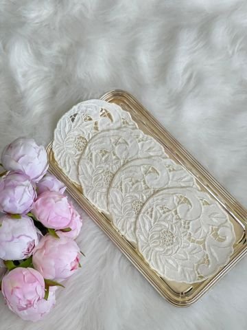 Delikişi Kokteyl Sunum Peçetesi. Şakayık Model ( 1 Adet )