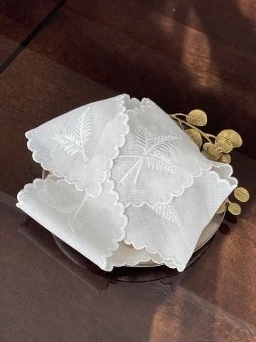 Nakışlı Ekmek Örtüsü. Başak Desenli