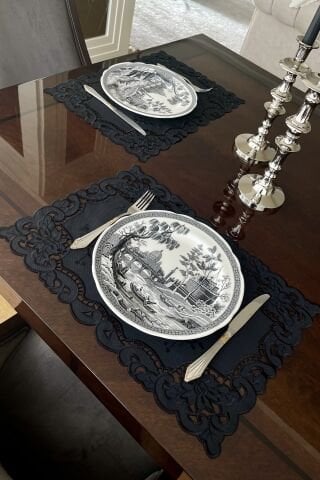 Delikişi Amerikan Servisi. Güllü Model. Siyah