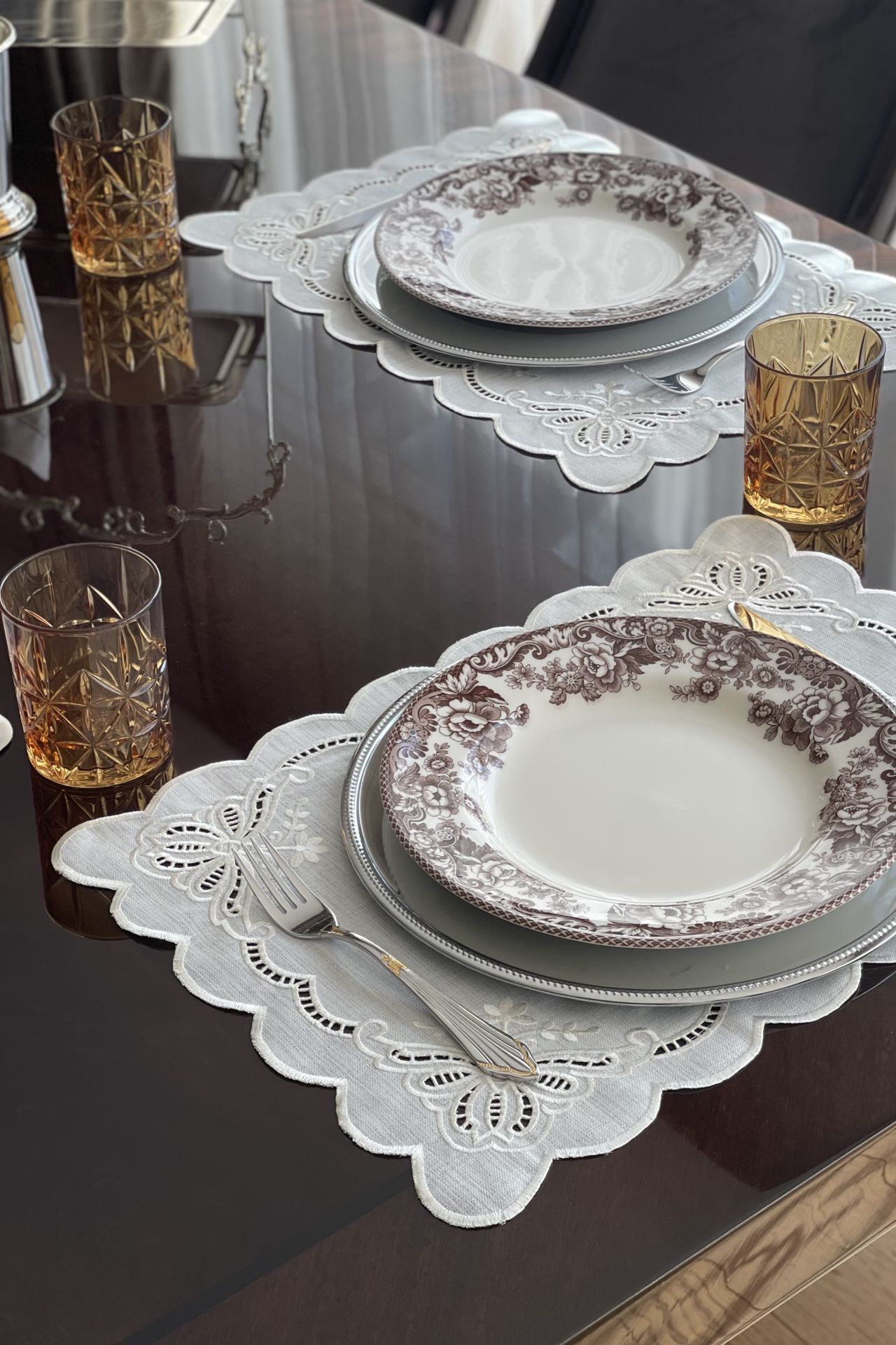 6'lı Set Delikişi Amerikan Servisi. Kelebek Model