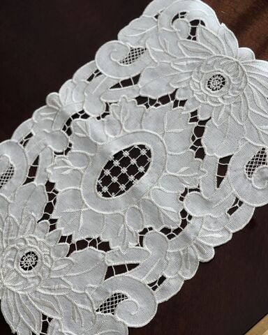 6'lı Set Antika Delikişi Amerikan Servisi. Şakayık Model