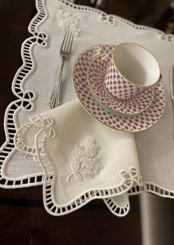 Delik İşi Servis Sunum Peçetesi. Evalı Model