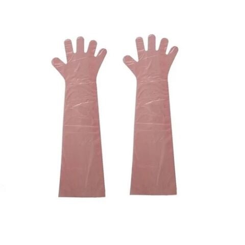 90 cm Uzun Naylon Eldiven. Lastiksiz Model (100 Adet)