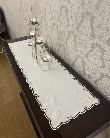 Delikişi Konsol Örtüsü & Runner. Evalı model. 35 x 115 cm