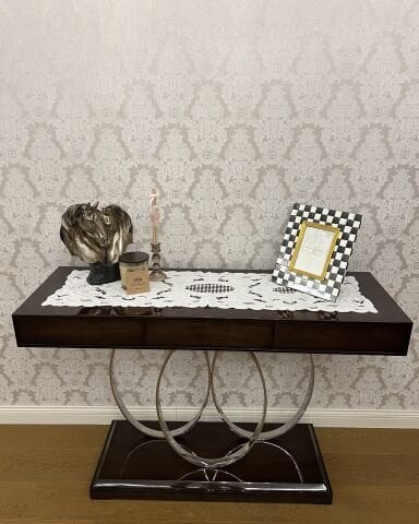 Delikişi Konsol Örtüsü & Runner. Şakayık model. 34 x 120 cm