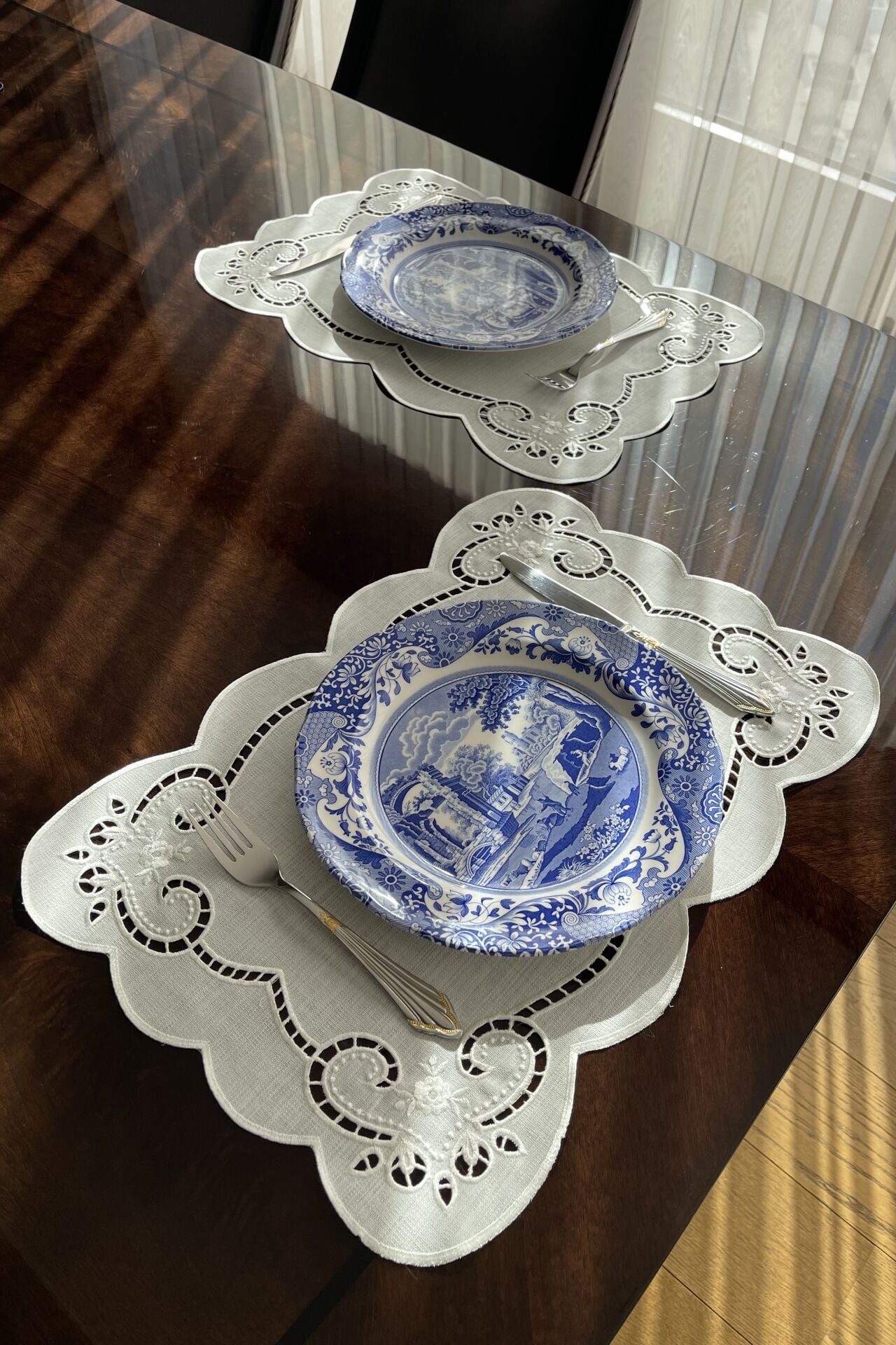 6'lı Set Delikişi Amerikan Servisi. Kalpli Model