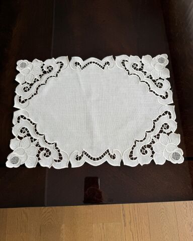 6'lı Set Delikişi Amerikan Servisi. Vintage Rose